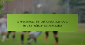 Andrés Iniesta: Bidrag i världsmästerskap, Euroframgångar, Nyckelmatcher